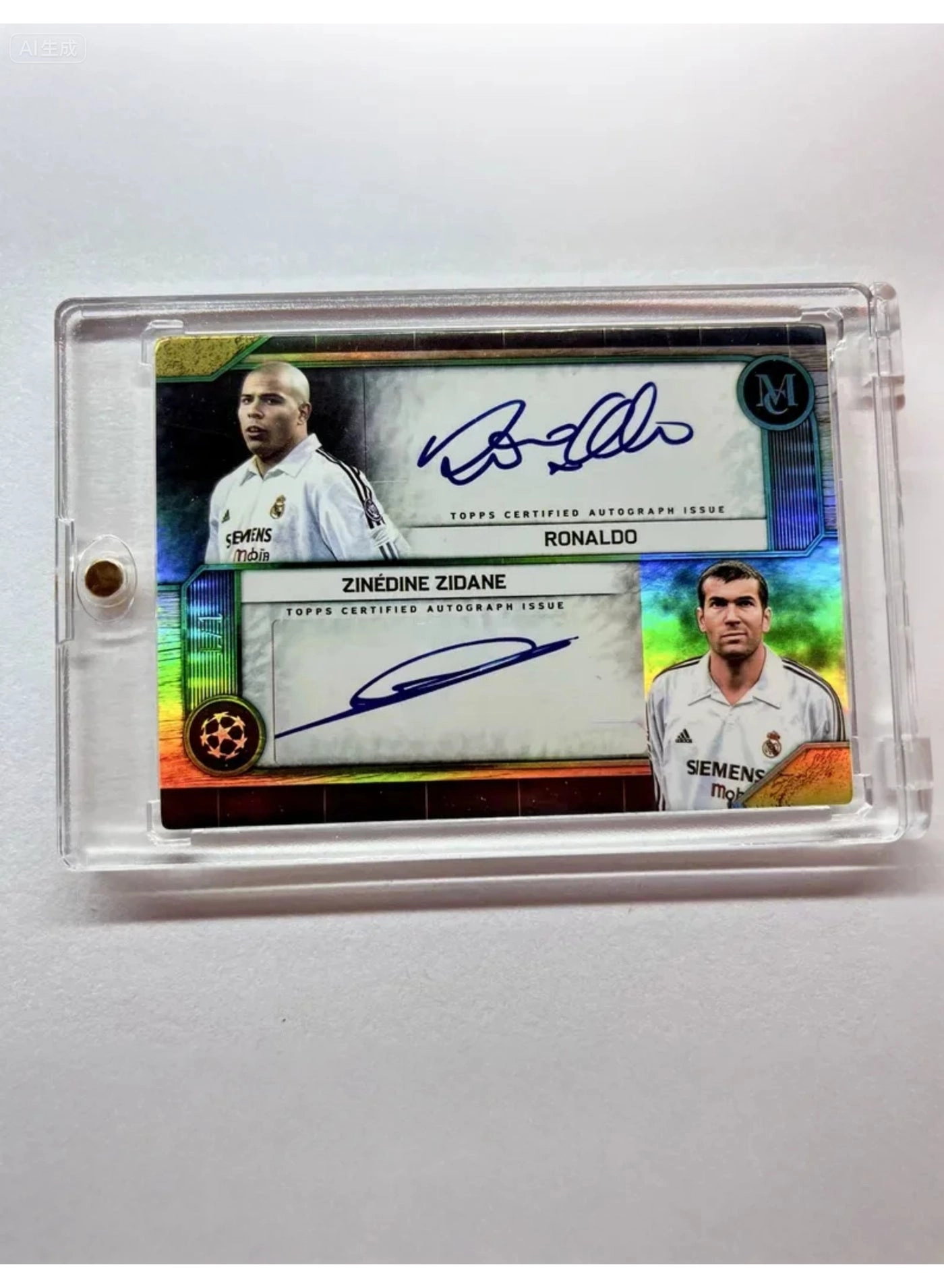 Ronaldo Zidane Signature Football Card