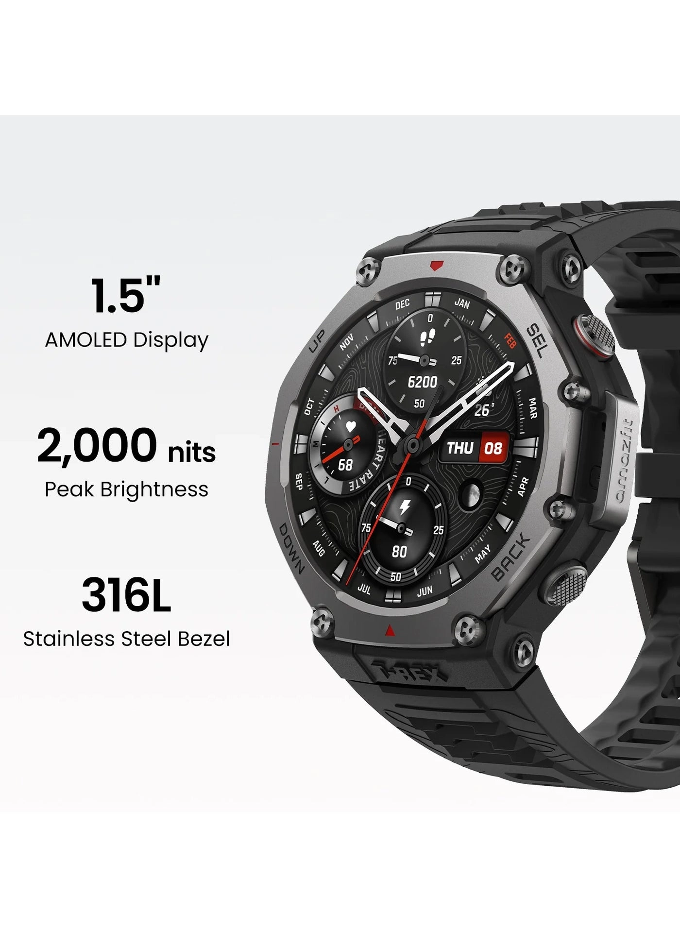 T Rex 3 48mm Stainless Steel GPS