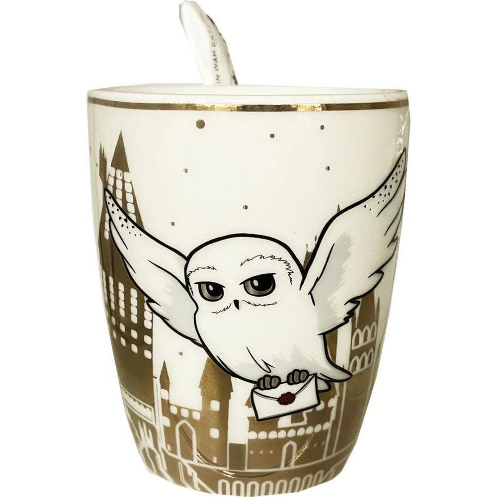 GWCC Harry Potter Hogwarts Spoon Mug - Gold-inlaid Spoon
