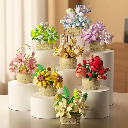 Mini Flower Building Block Set - 206pcs