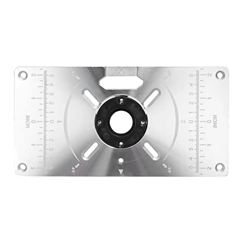 Router Table Insert Plate - 235 x 120 x 8mm 4 Rings