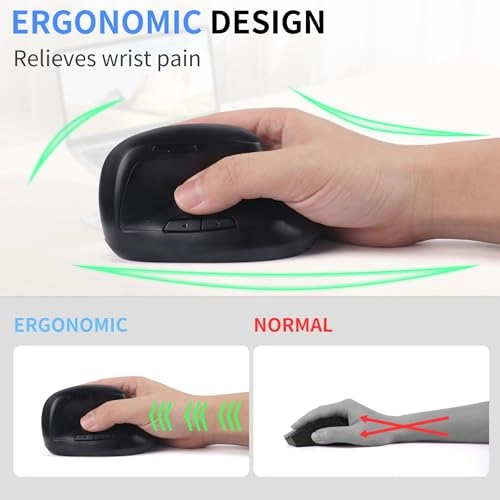 Ergonomic Mouse - Bluetooth USB