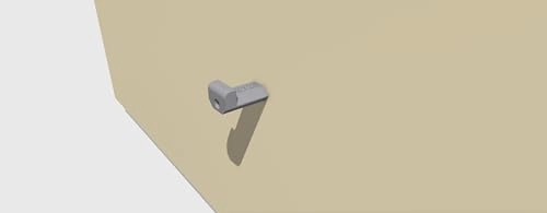 Wall Mount Compatible for Lego - Made in France Plastic