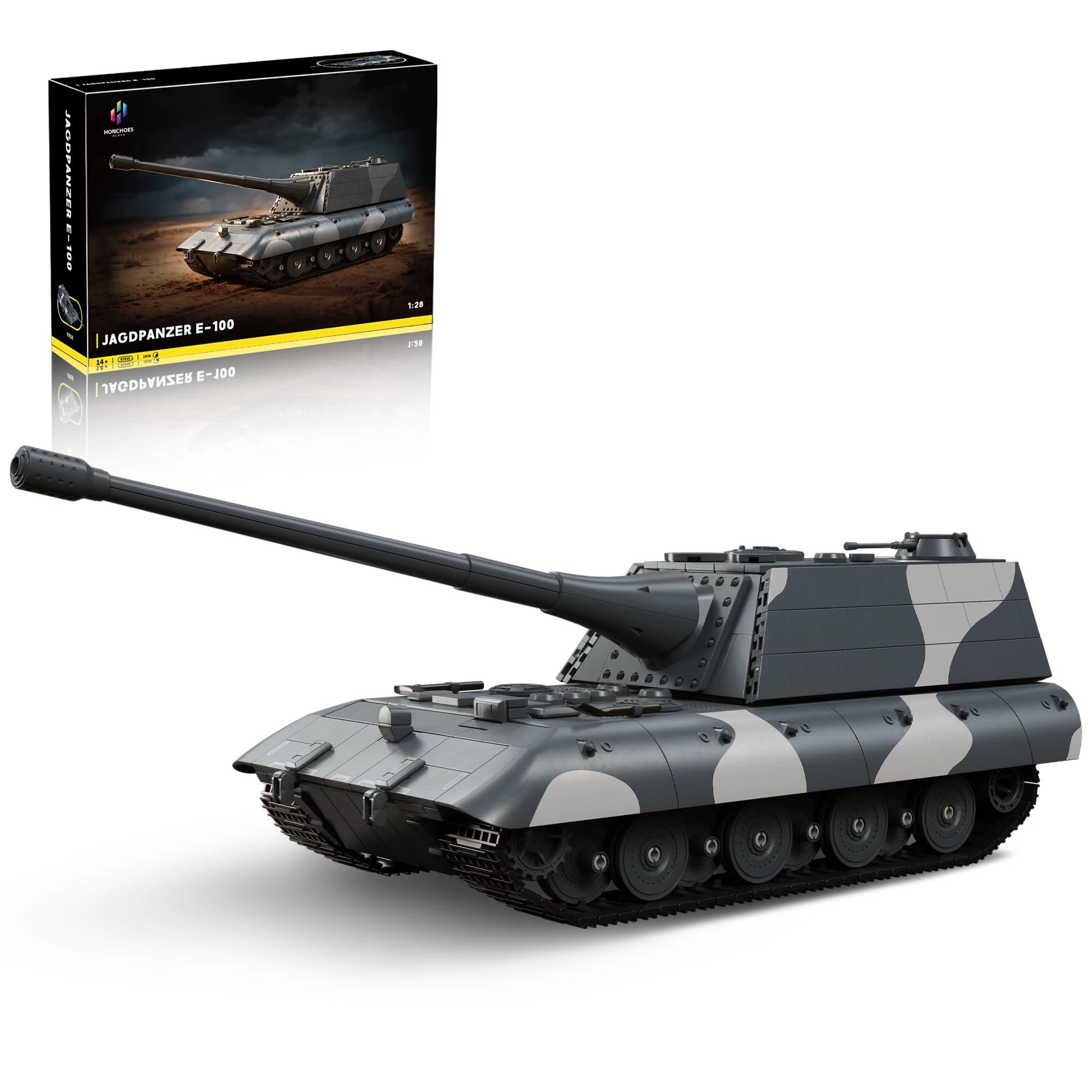 honchoes Jagopanzer E-100 - 1836 pcs for ages 14+