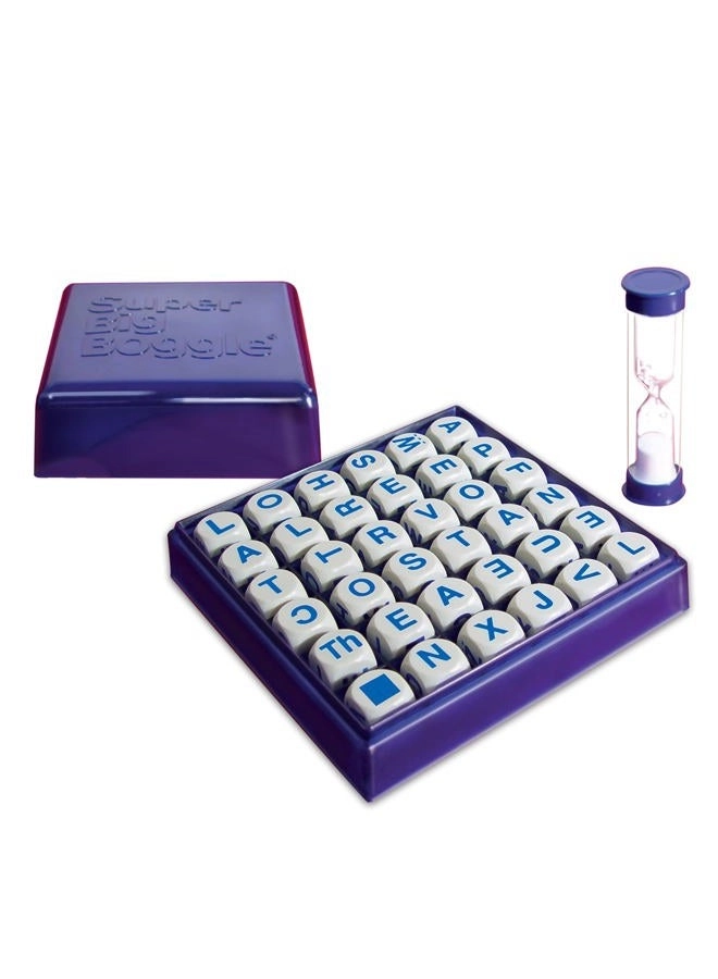 Super Big Boggle - 6x6 Grid 36 Letter Cubes 4 Minute Sand Timer