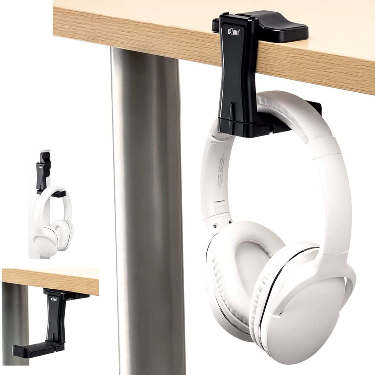 Shenzhen JinJiaCheng Photography Equipment Co., Ltd. Adhesive Headphone Stand Holder - 360° Rotation Cable Organizer