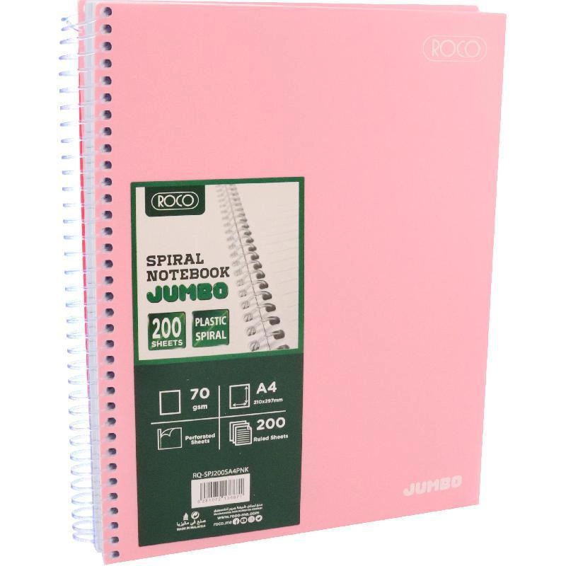 Jumbo Notebook A5 Spiral - Lined 200 Sheets