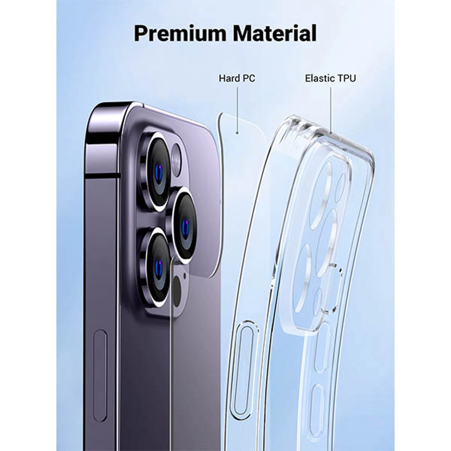 Magnetic Back Case for iPhone 14 Pro