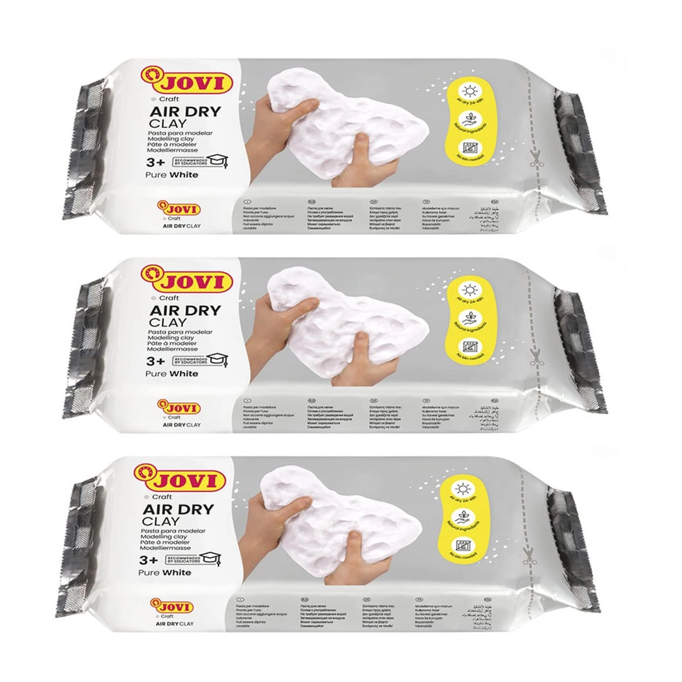 Air Dry Modeling Clay - 500g 3 pcs.