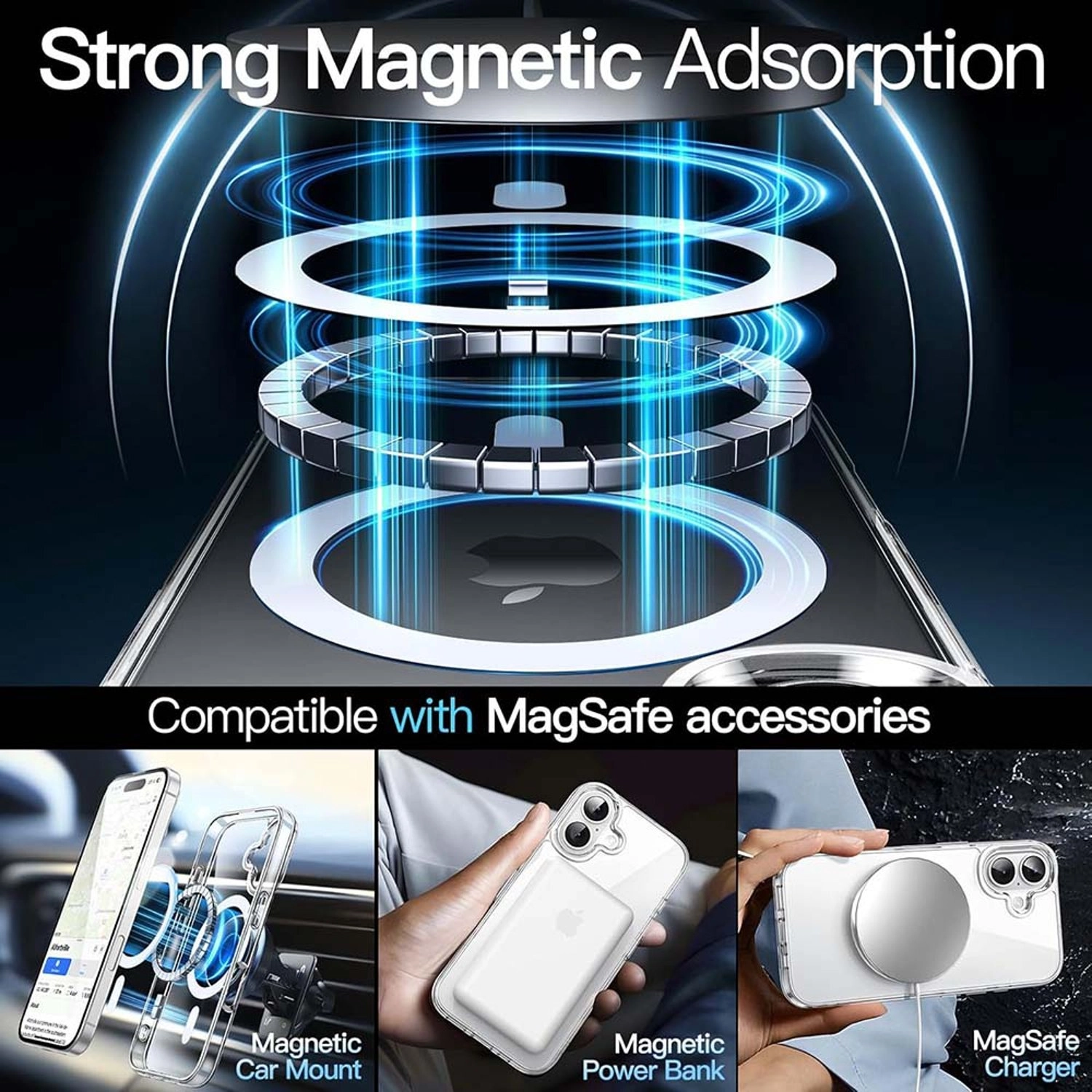 MagSafe Case Clear Case for iPhone 16 Plus
