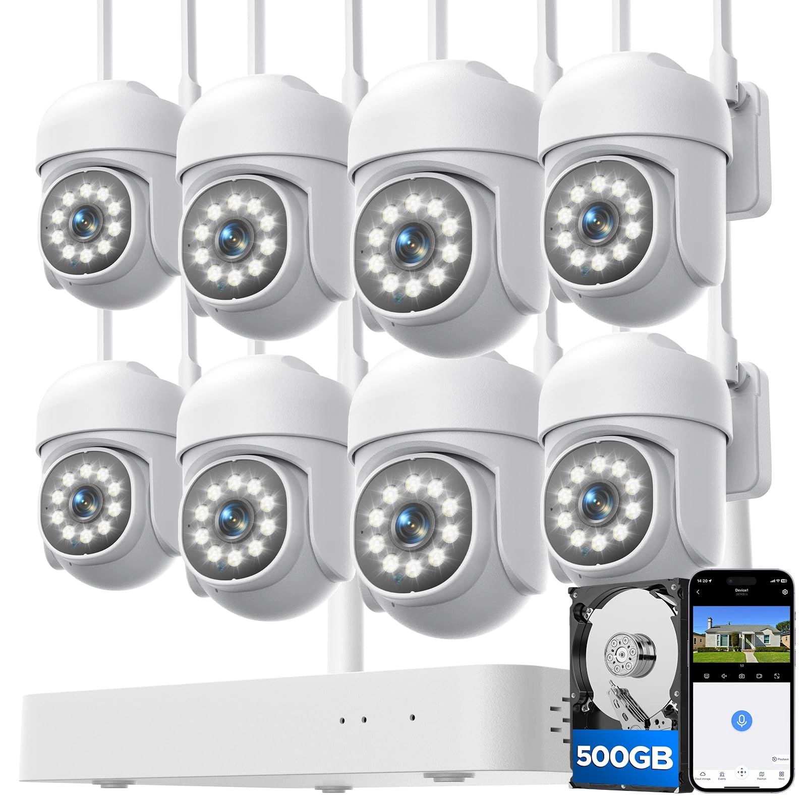 Camcamp SC53 - 8-pack 10 channels 5MP