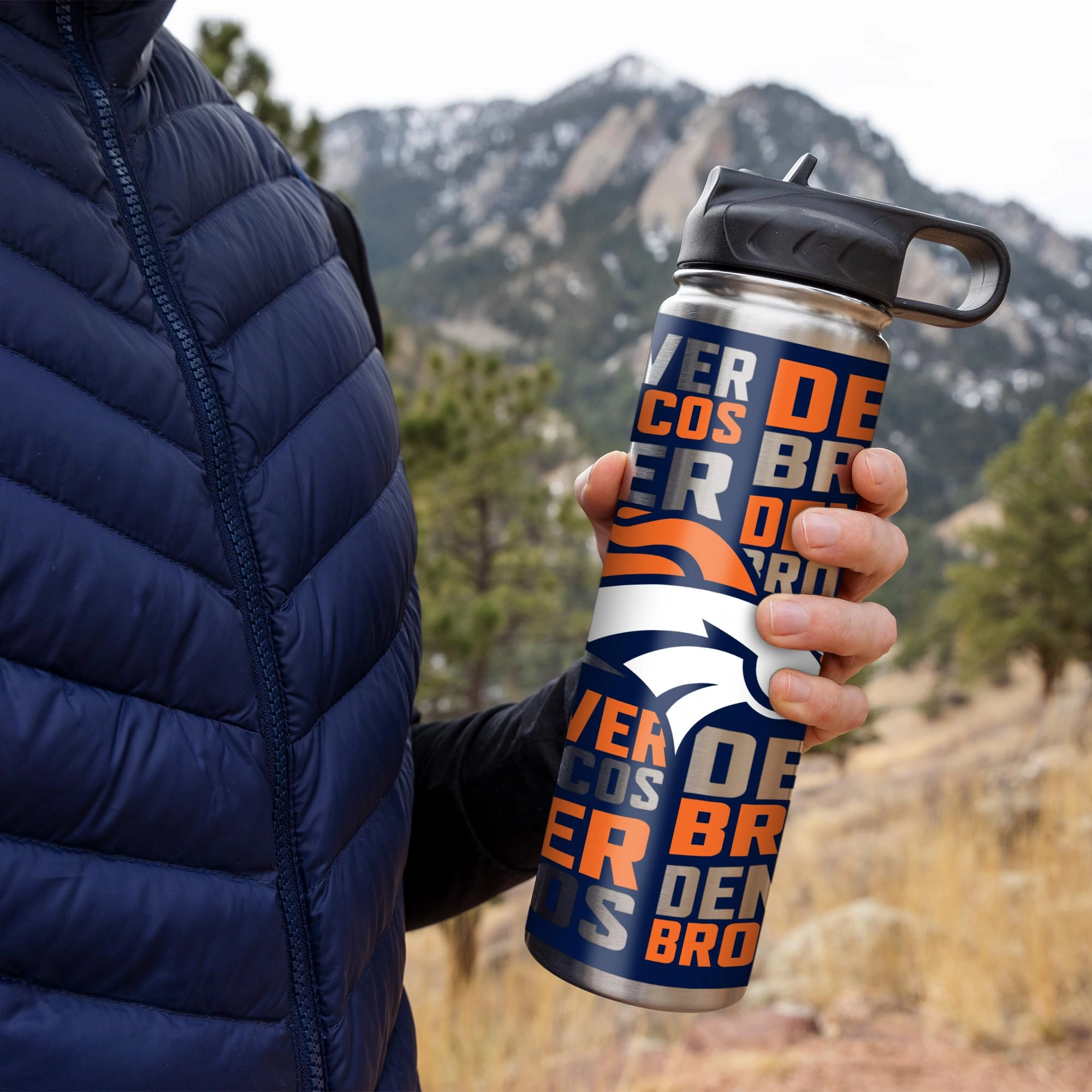 Stainless Steel NFL Football Tumbler - 650ml