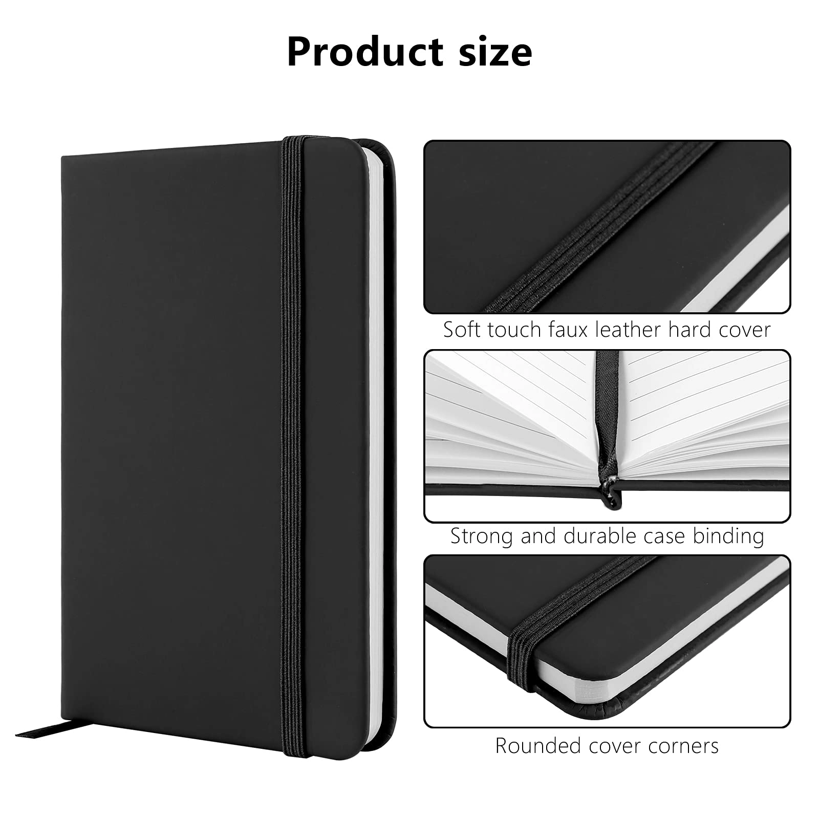 A6 Notebooks A6 Hardcover - Lined 80 Sheets