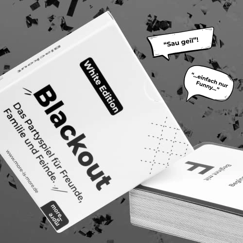 more is more Blackout - White Edition Party Game