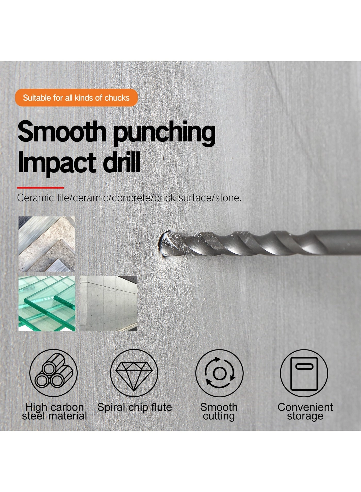 CONCRETE DRILL BITS - Steel 5x85mm