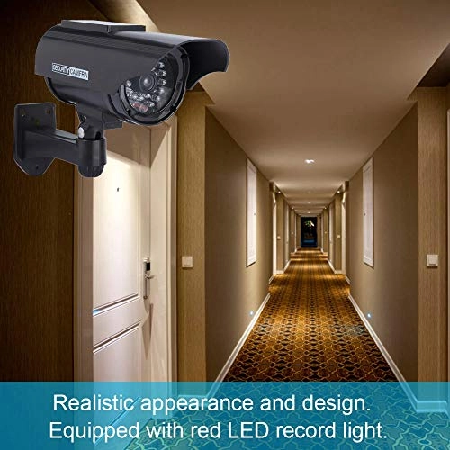 Solar Powered Dummy Camera - Red LED light Adjustable angle