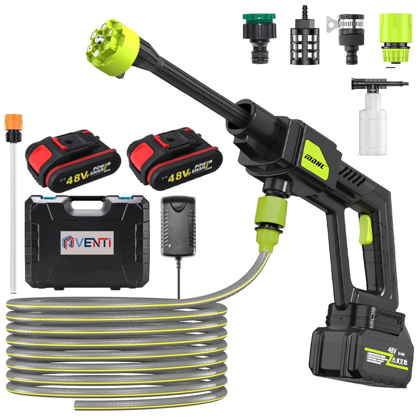 THE VENTI 48V Portable Pressure Washer - Rechargeable Cordless