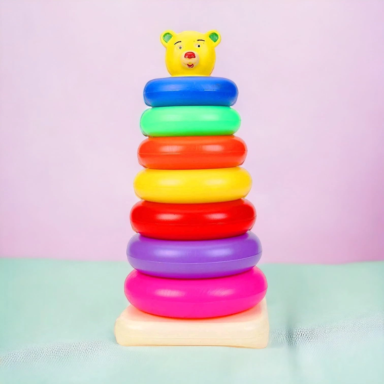 Infinity Saar Retail LLP Toys Treasure Teddy Rings Stacking Rings - 6 months+ 7 pieces