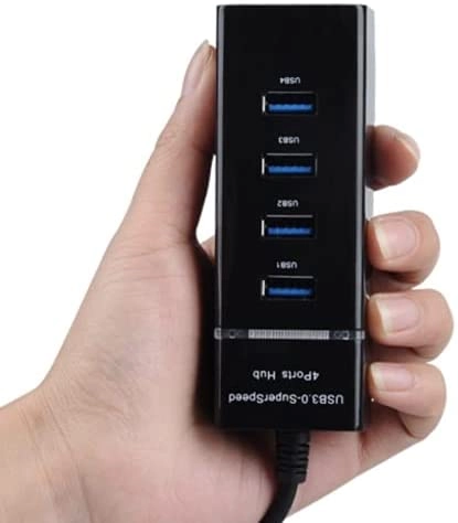 USB 4 Ports HUB - LED 5Gbps Portable