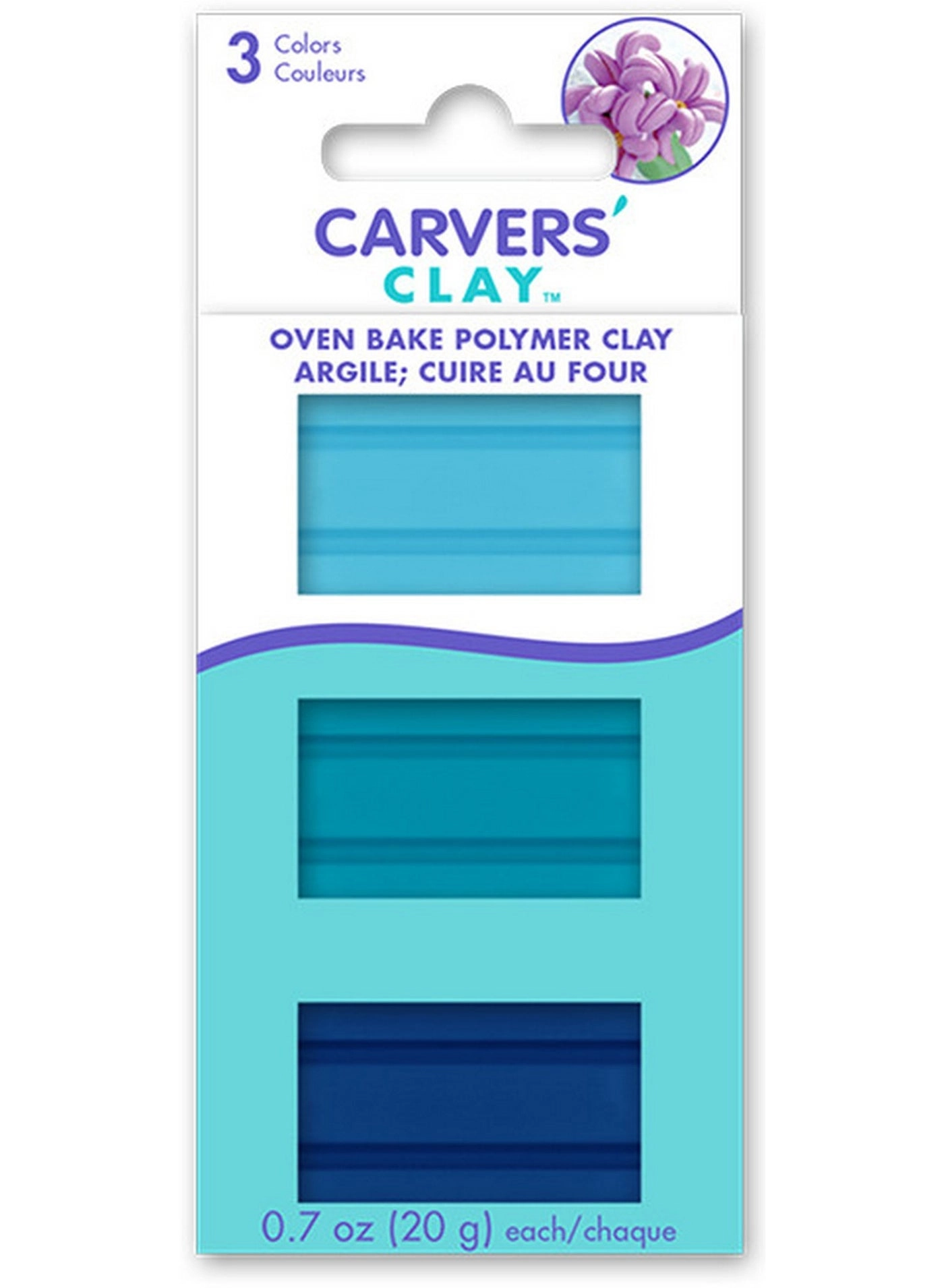 CraftMedley Carvers' Clay - Polymer Clay 3 x 20G