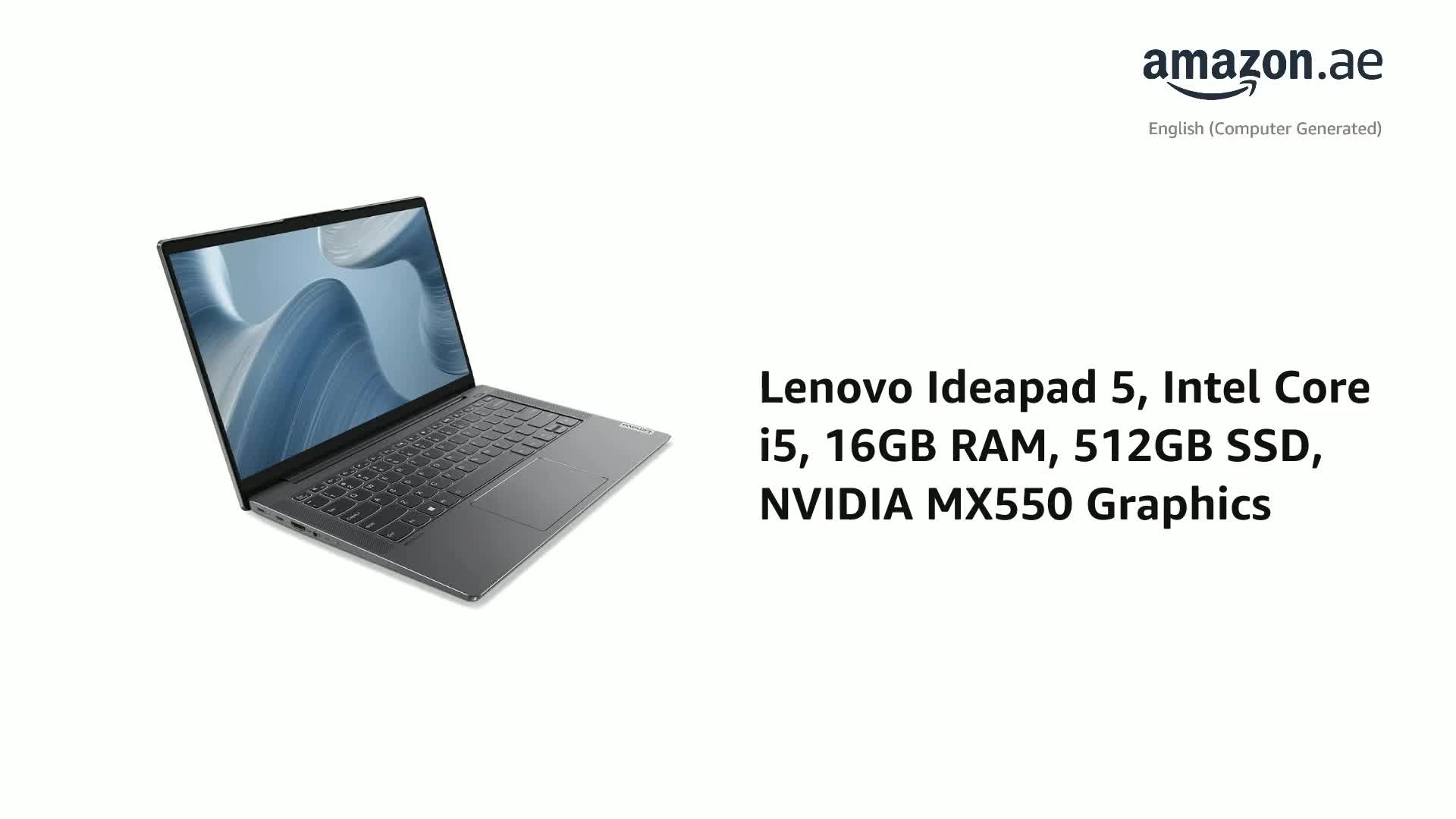 IdeaPad 5 82SD0061AX - 14'' Core i5 16GB DDR4 512GB SSD