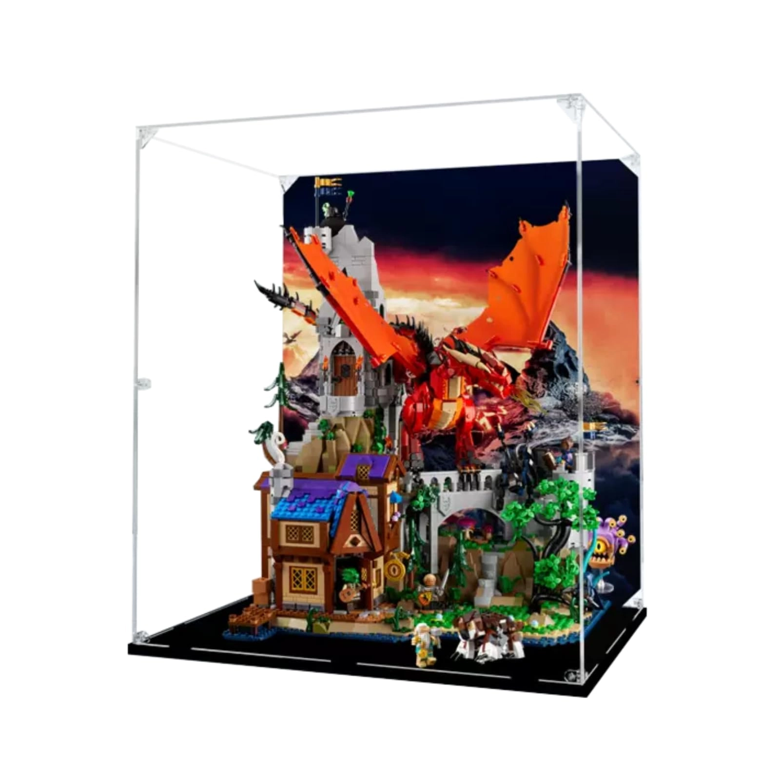 LEGO Figures Display Box (21348) - Dungeons & Dr-agons: Red Dr-agon's Tale