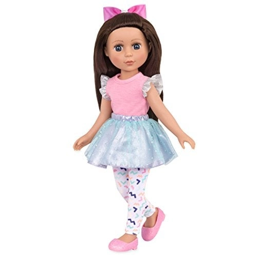 Branford Ltd. Candice Fashion Doll - 14-Inch Brown Hair Blue Eyes Ages 3+