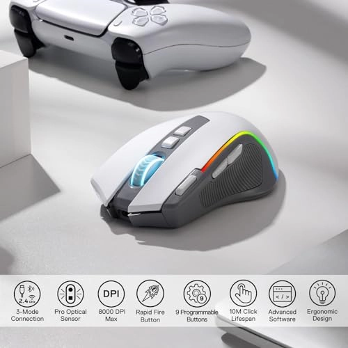 M612 PRO Gaming Mouse - Wired/Wireless