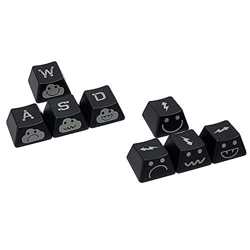 WASD Arrow Keycaps - UV Coating Backlit Double Shot