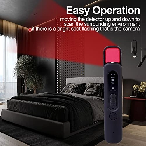 Hidden Camera Detector - RF Signal Detection Infrared Finder 5-Level Sensitivity