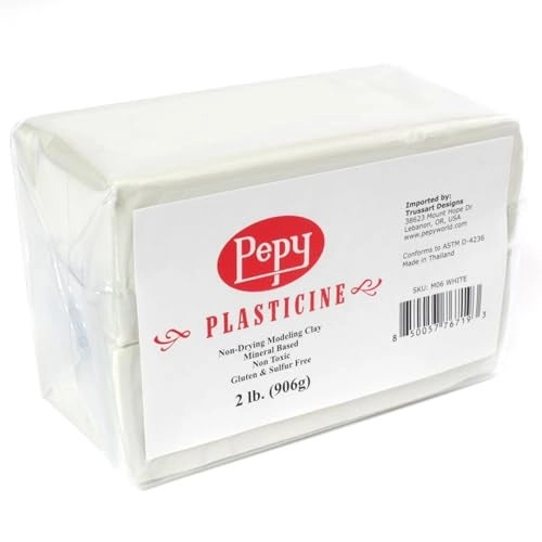 Pepy Reusable and Non-Drying Oil-Based Plasticine Modeling Clay - Clay 908g