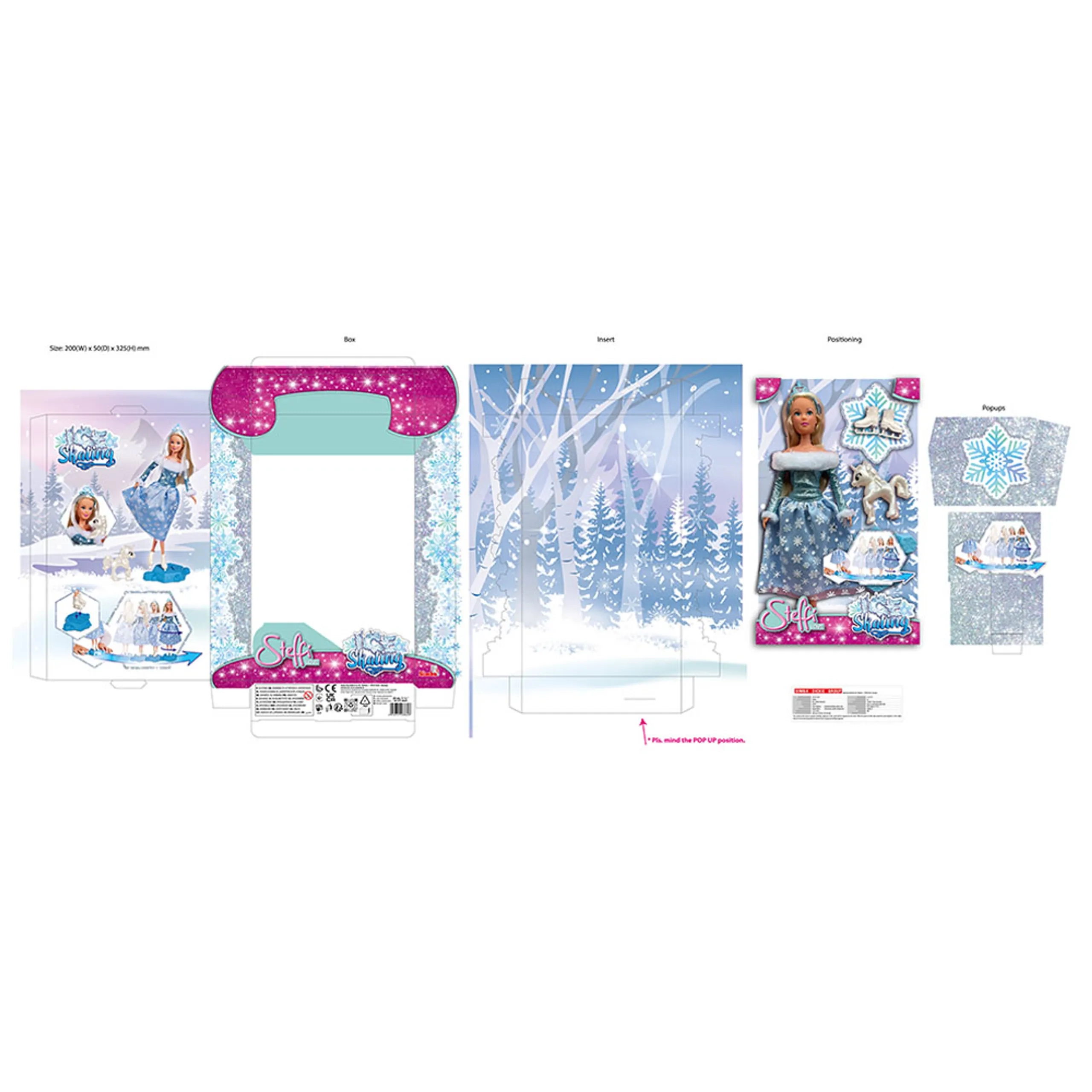 Steffi Love Ice Skating Doll - 29 cm Blue Ages 3+
