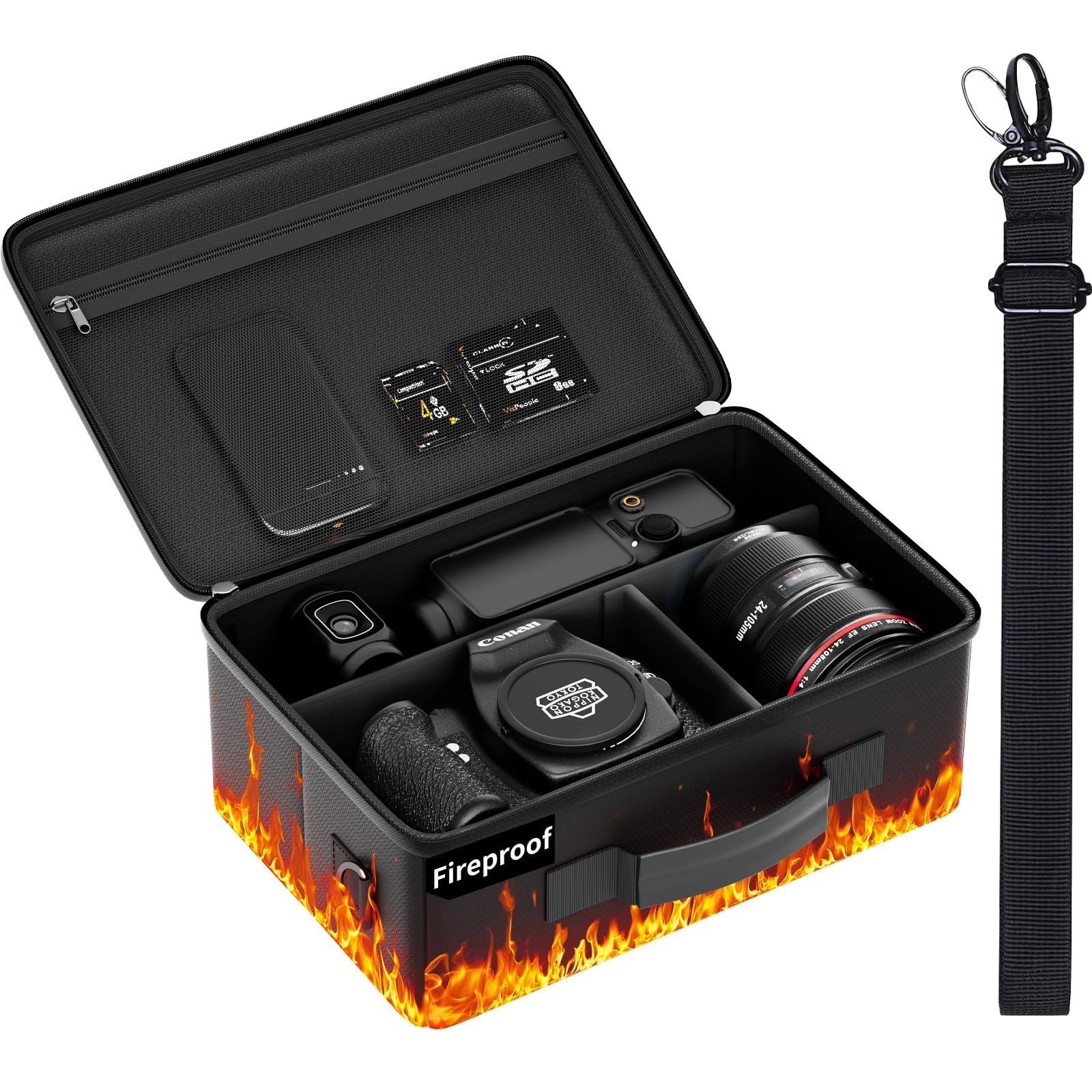 tamfile Fireproof Camera Case - 25L x 18W x 12H centimetres Canon/Sony/Nikon/Fujifilm Hard