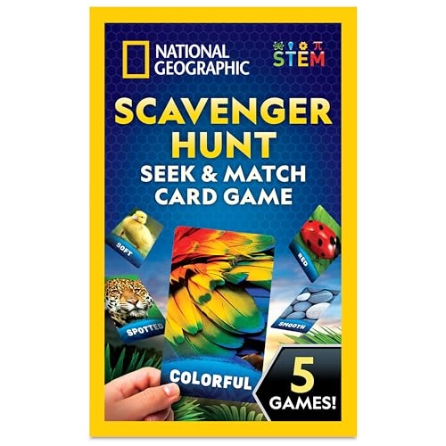 Seek & Match Scavenger Hunt Card Game - 3 years and up