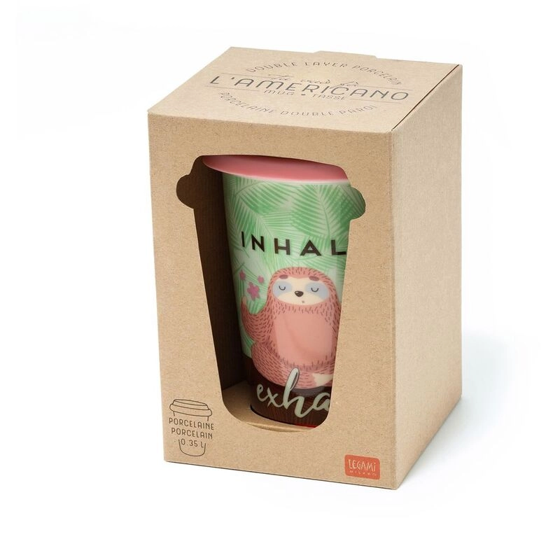 Porcelain Tu Vuo Fa L'Americano Travel Mug - 300ml