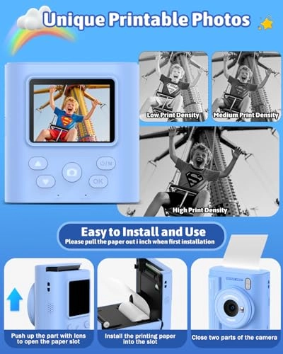 Kids Camera - Instant Print Thermal 48MP