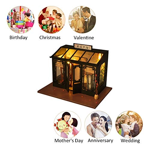 3D Miniature Dollhouse Kit - Sunshine Flower House 1:12