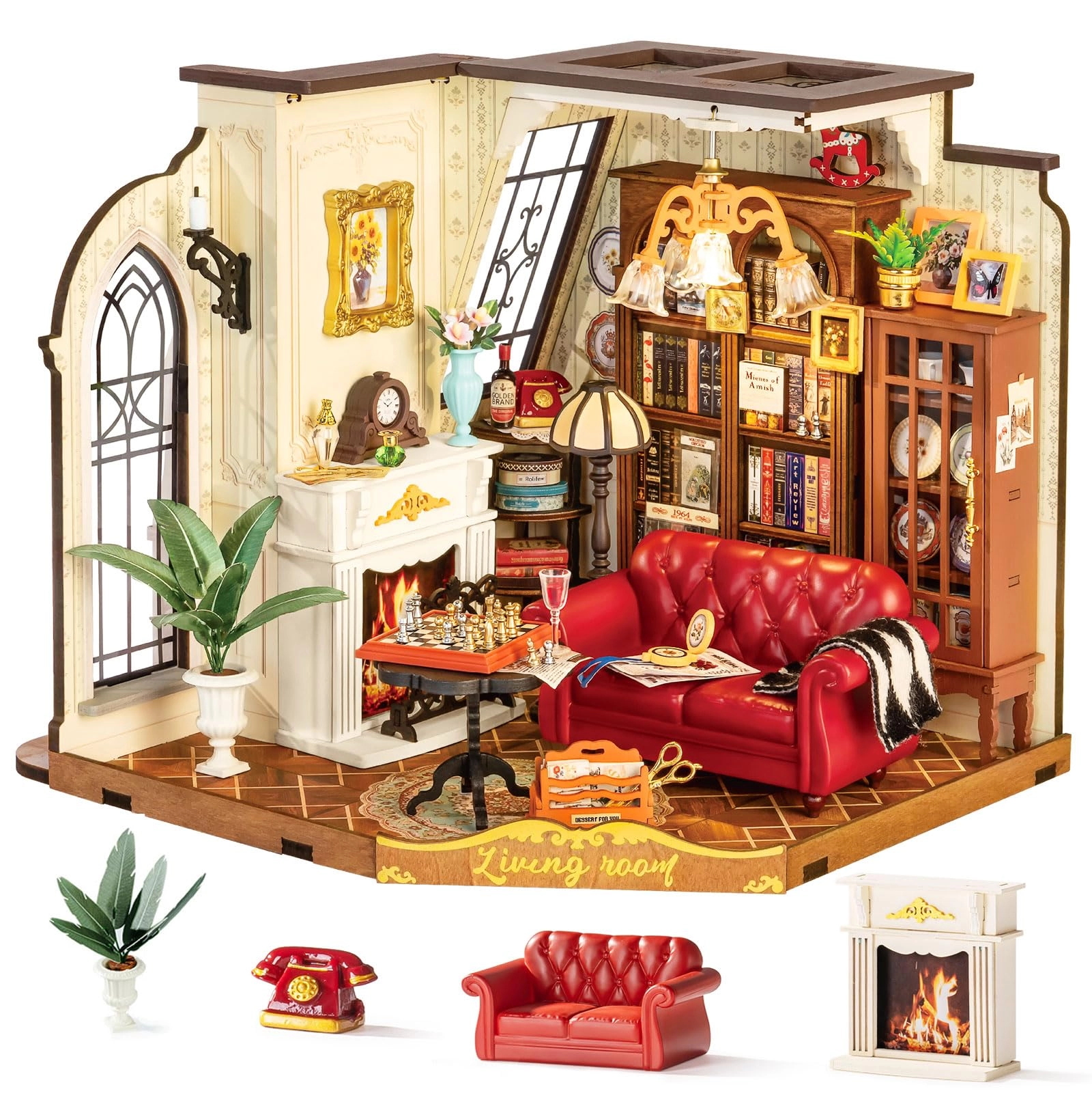 Rolife DG175 - DIY Miniature House Kits Wood 21 x 18 x 17 centimeters