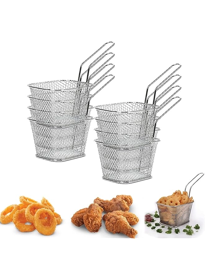 IAF Square Fry Basket - Stainless Steel 8 PCS