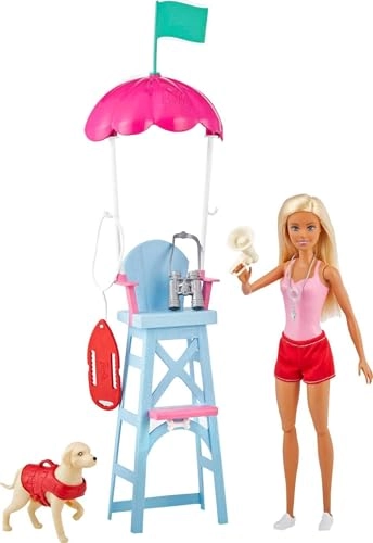 Barbie Careers Lifeguard Doll - Plastic Blonde Hair