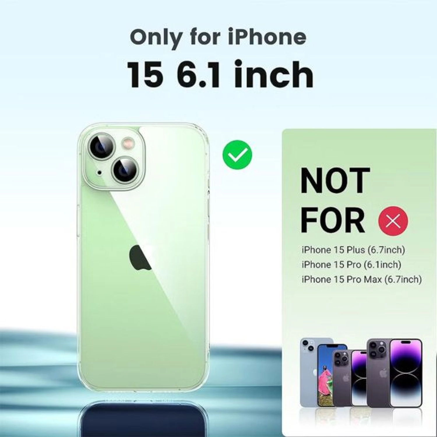 Classy Protective Case IPH 15 - PVC for IPH 15