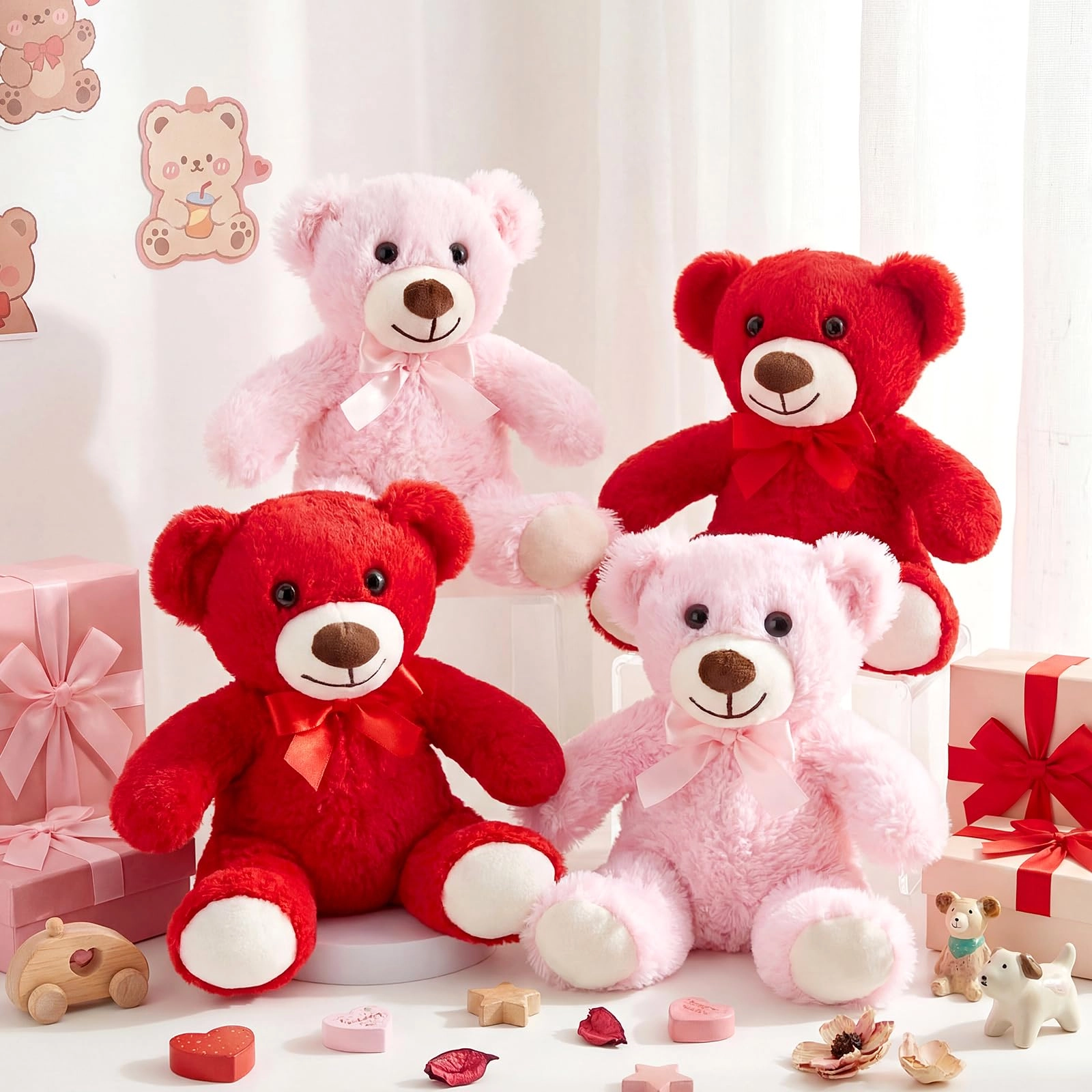 Civaner Teddy Bears - 35 cm 4 Pack