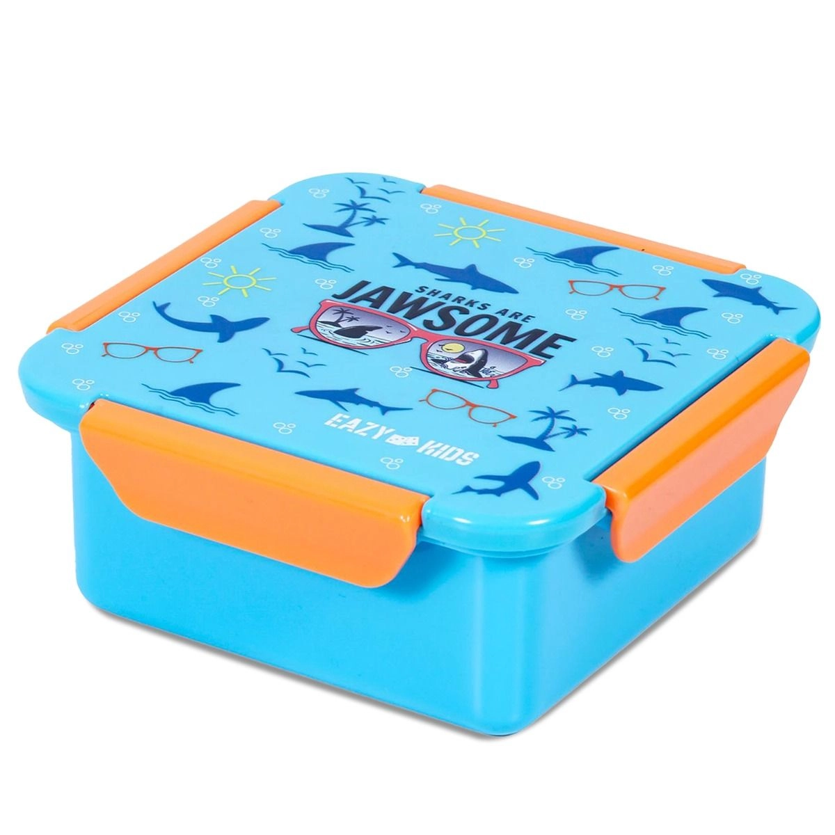 Lunch Box - 850ml Jawsome Blue + Tritan Water Bottle - 650ml + Snack Box