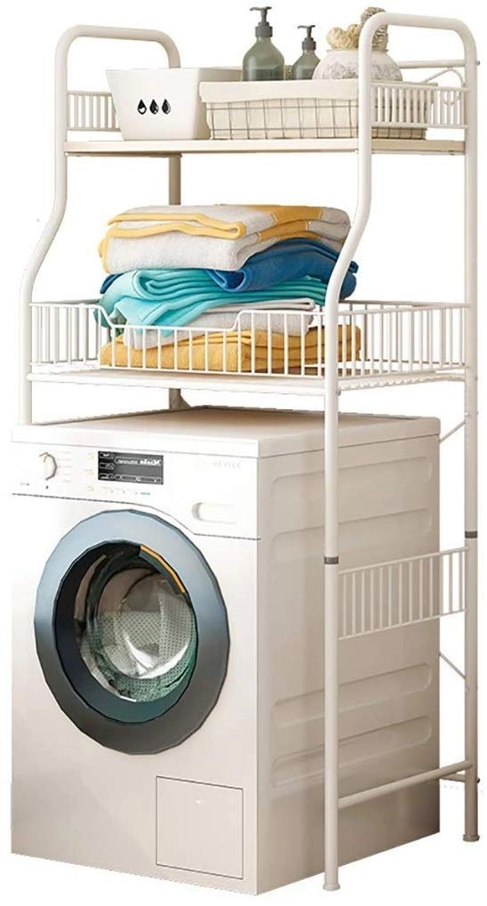Washing machine shelf