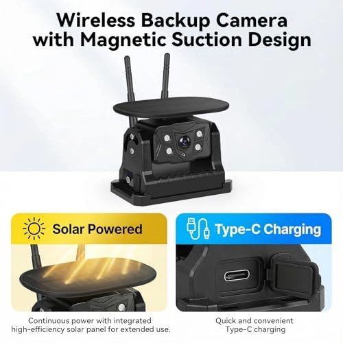 Solar Wireless Rear Camera - Night Vision
