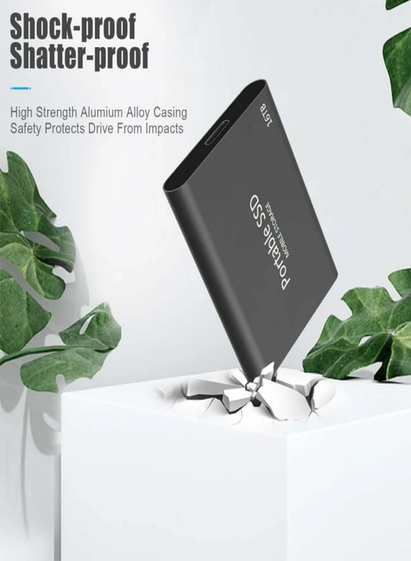 Portable External Hard Drive - 16 TB