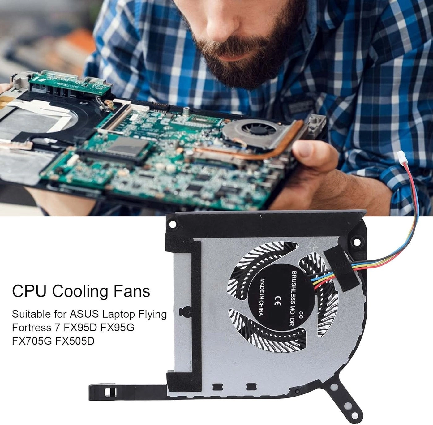 CPU Cooling Fan - 4‑Pin GPU Durable