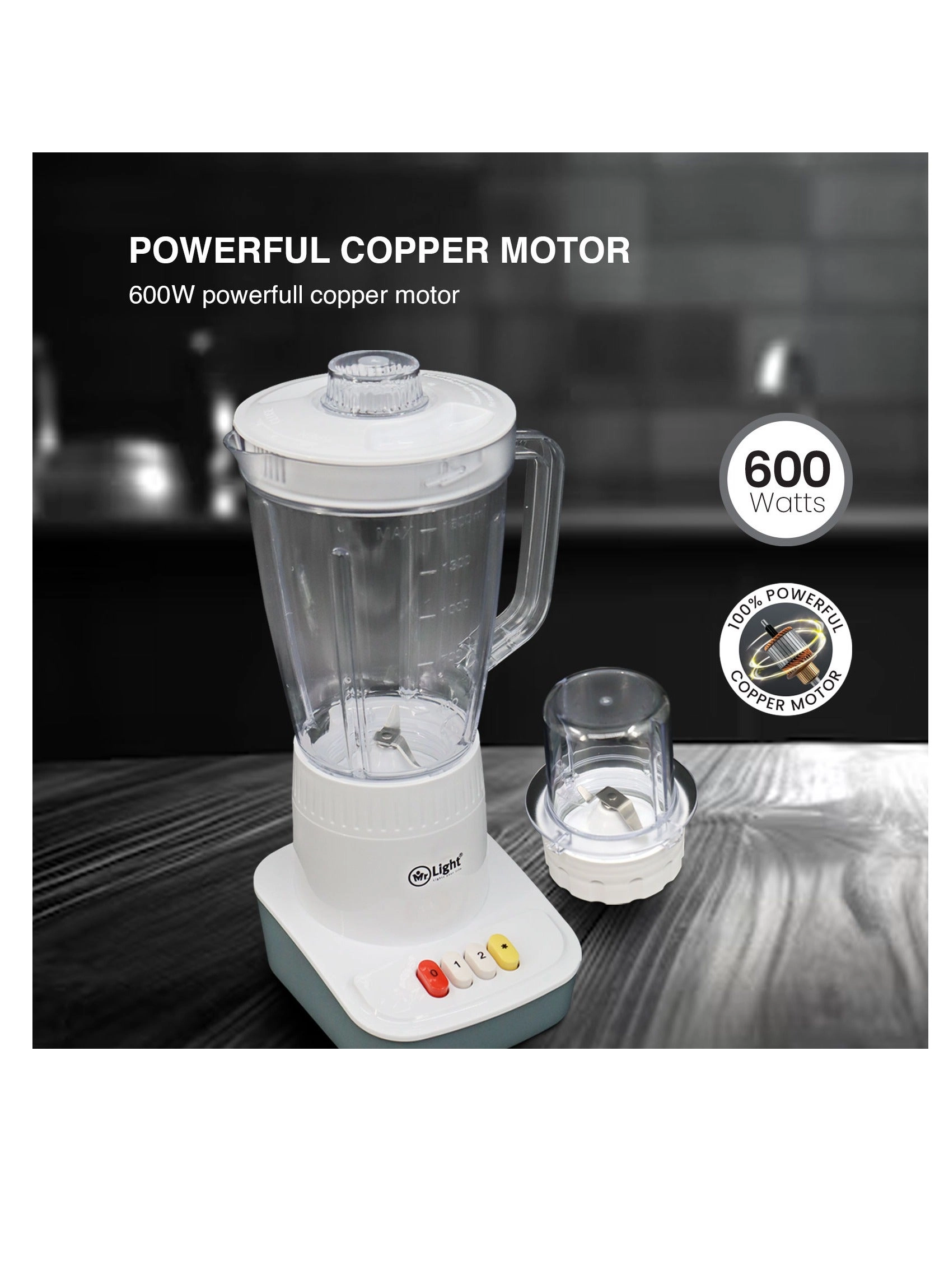 1042 - Multi-functional 2 in 1 Blender Mixer Grinder