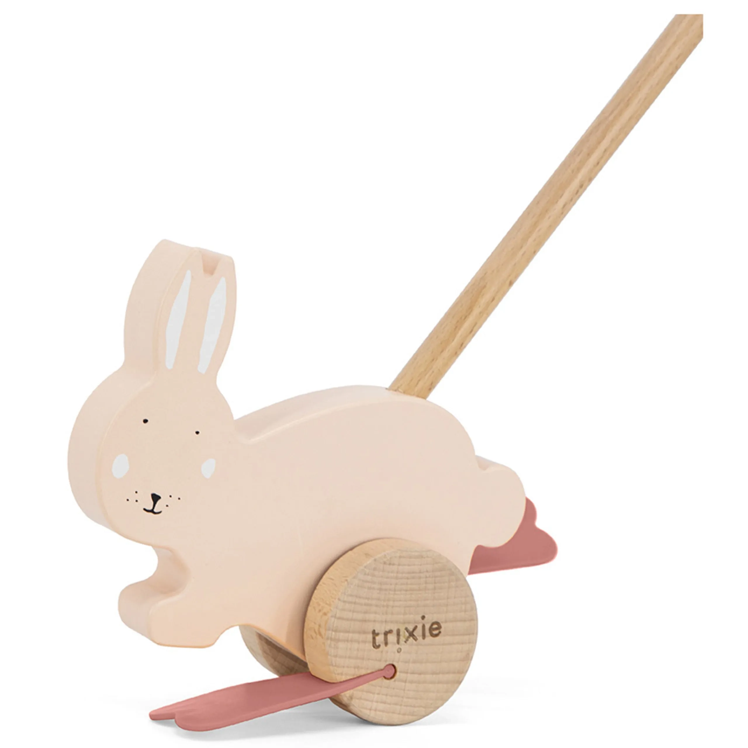 Wooden Push Along Toy - Mrs. Rabbit