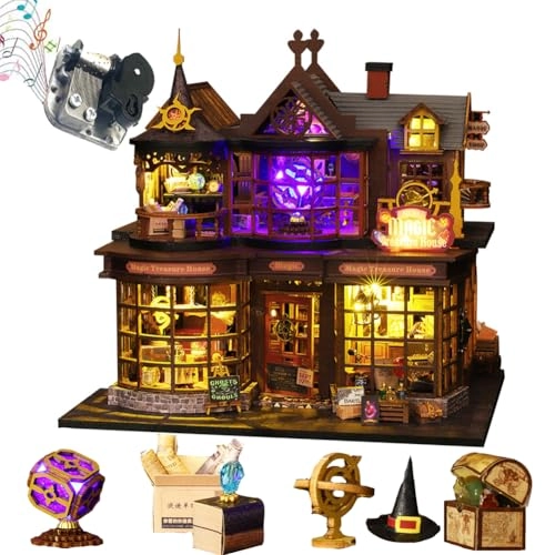 Miniature Dollhouse Kit - Mechanical Aesthetic Design 27.48 x 22.48 x 29.18 cm
